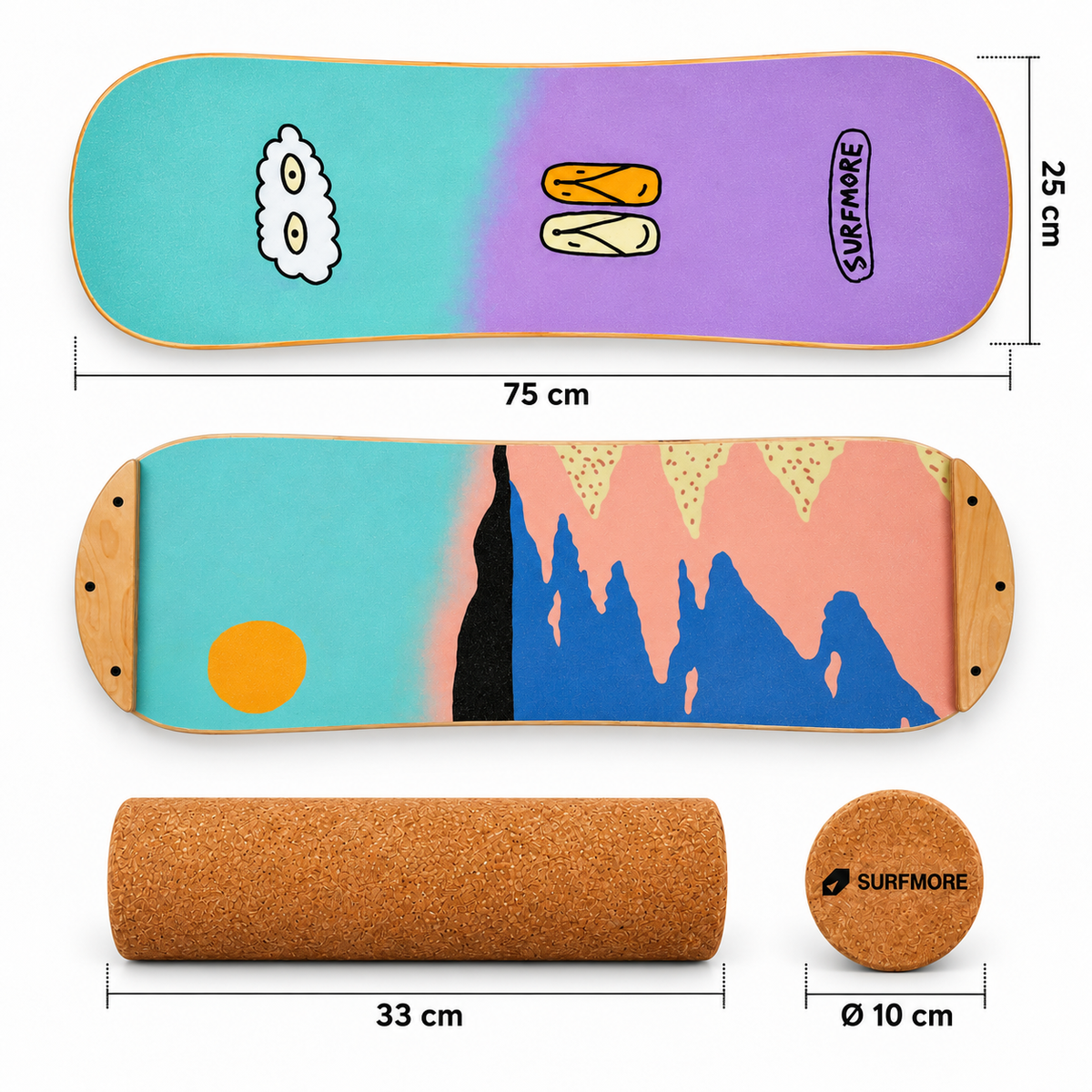 SURFMORE Balanceboard - Coast