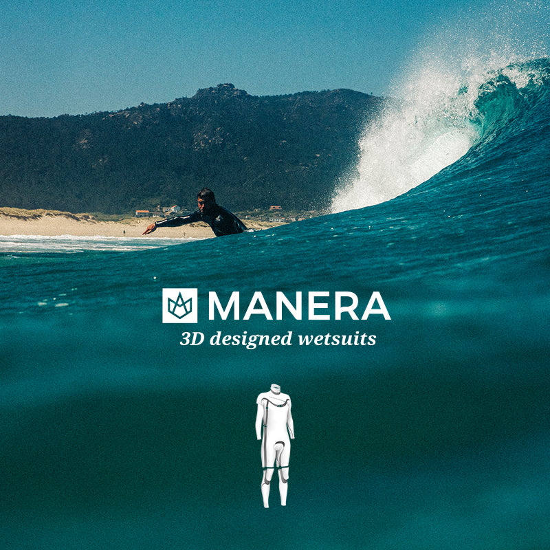 Manera Seafarer Back-Zip Våddragt til herre (4/3mm) - M
