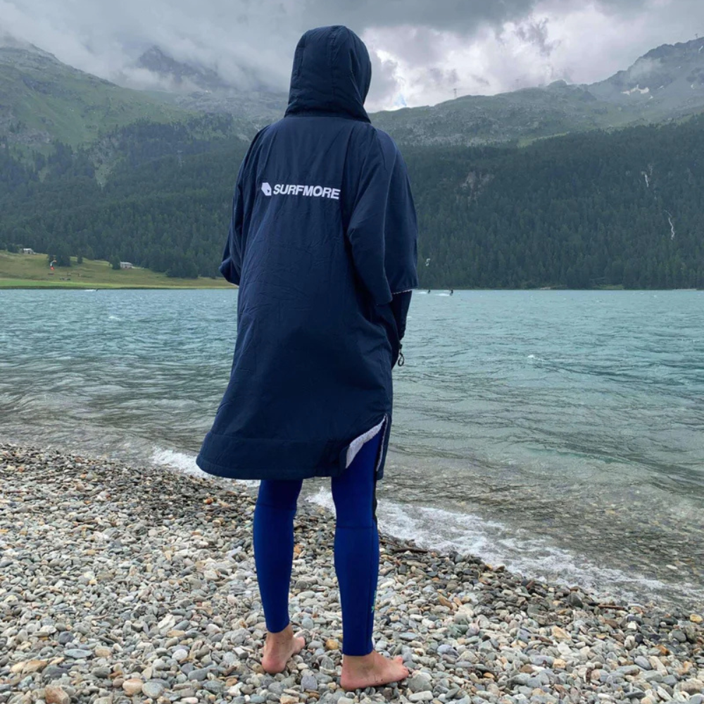 SURFMORE Change Robe Short Sleeve - Navy