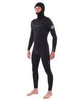 Rip Curl Dawn Patrol Hood (6/4 mm GB) C-Zip Våddragt til herre - Sort