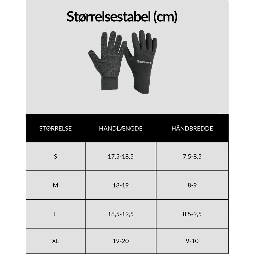 SURFMORE Neopren Handsker (1.5 mm)
