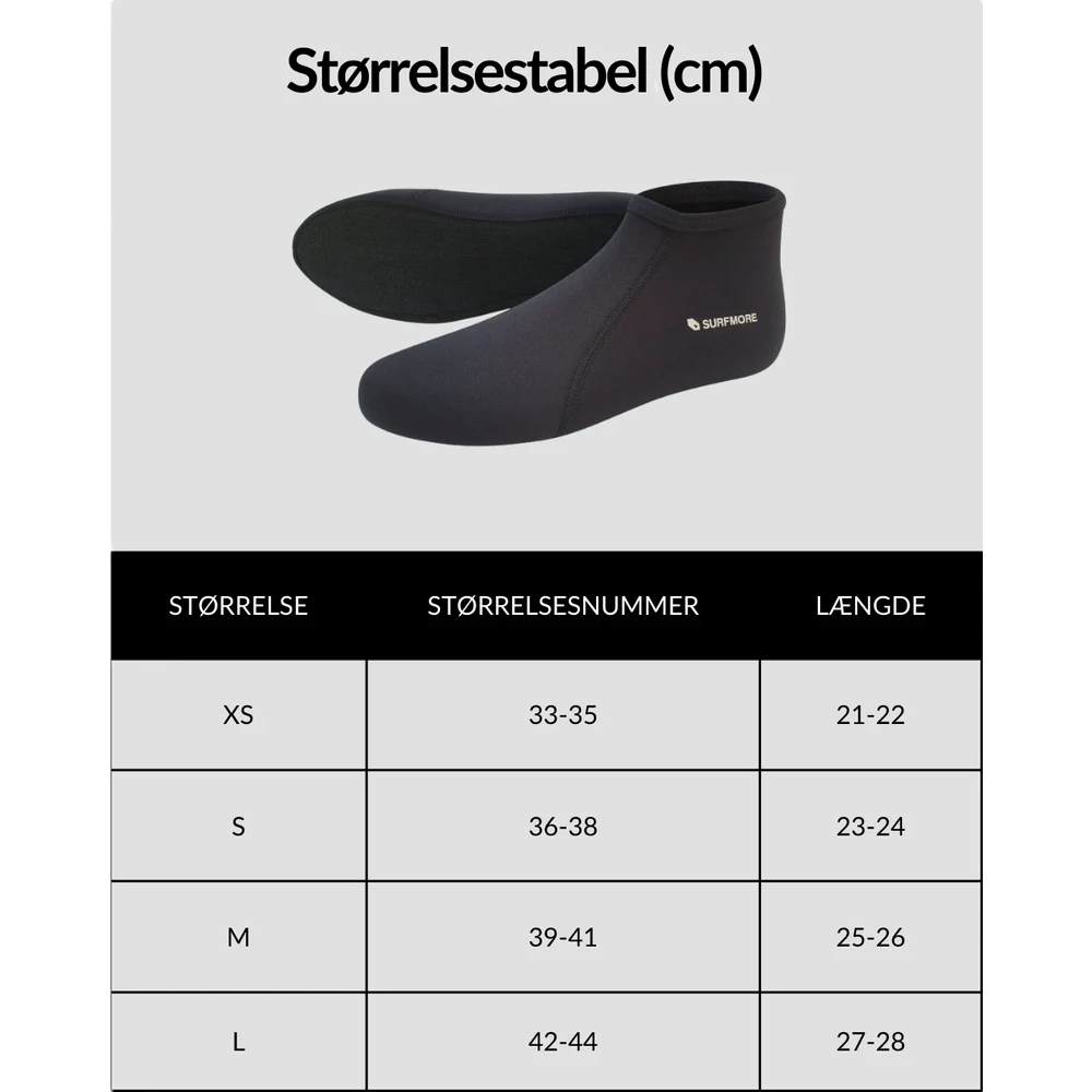 SURFMORE Neopren Sokker (3mm)