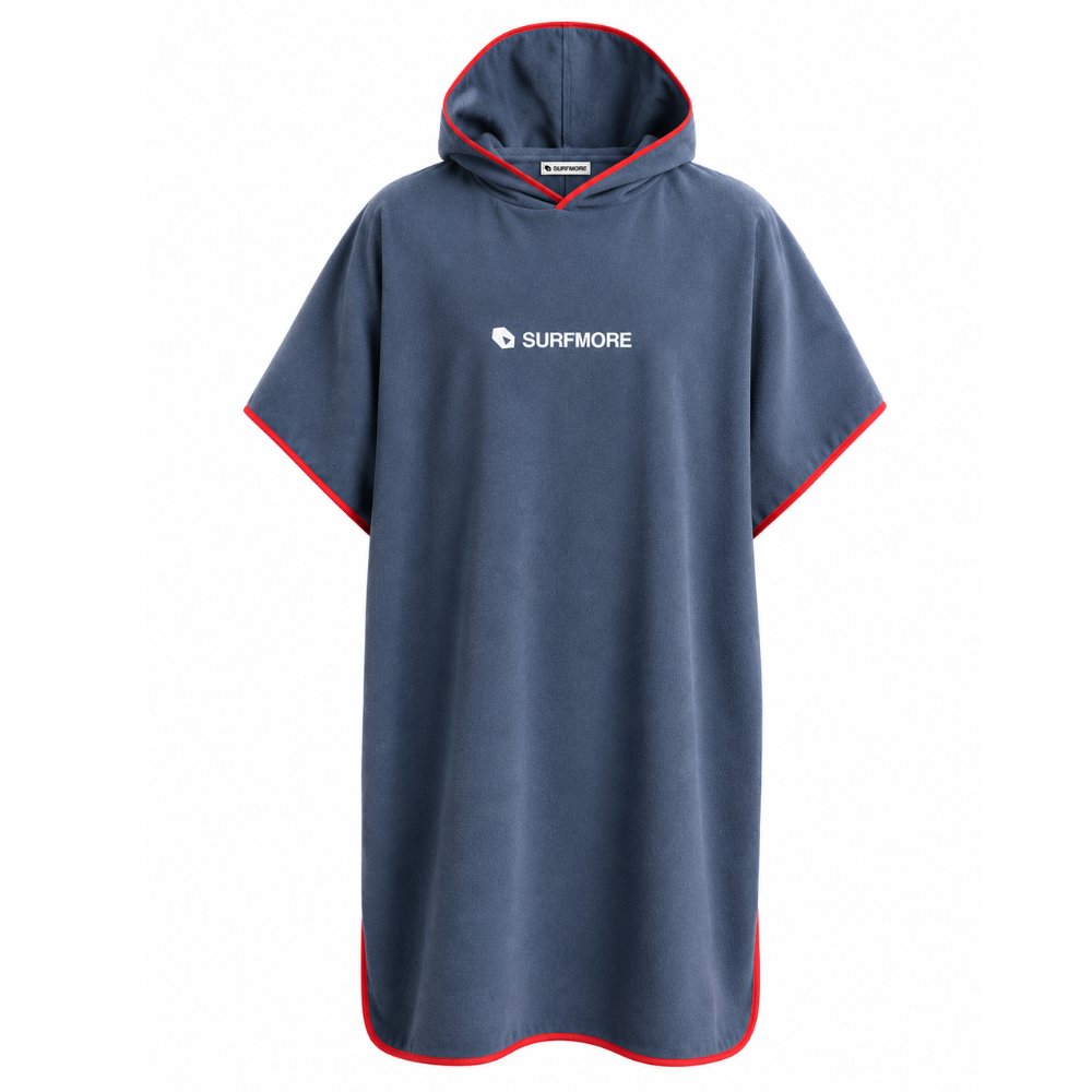 SURFMORE Ocean Badeponcho til voksne  - Navy